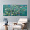 Ensemble de 3 tableaux muraux sur toile de style Van Gogh « Amandier en fleurs ».