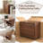 Solid Wood Folding Dining Table Set For 4-6, 51.18" Extendable Space Saving Drop Leaf Kitchen Table With Storage, Fully Assembly Required (Walnut, Only the table, without the chairs)-1341576328-1341576334