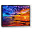 « vibrante », reproduction de photo sur toile noir coucher de soleil-23148423-23148424