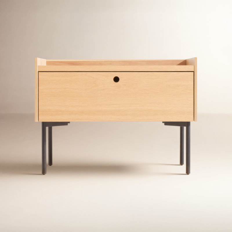 Peek 1 - Drawer Nightstand, White Oak