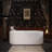 67" Freestanding Solid Surface Bathtub, Luxury Engineered Stone Resin Freestanding Soaking Bathtub With Overflow And Pop-Up Drain Cupc Certified, Matte White