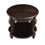 Table de bout ronde 22 pouces à deux tons, table d'appoint en bois massif avec tablette, table de coin de salon facile à assembler-851867569-866244909