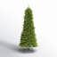 Slender Green Realistic Artificial Fir Christmas Tree-1638118602