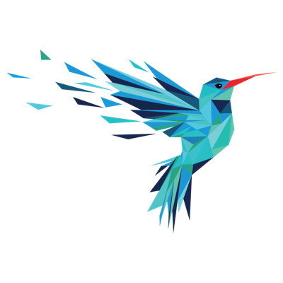 Adhésif décoratif colibri volant