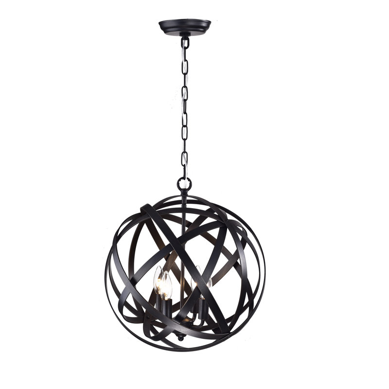 Lustre sphérique à 4 lumières Bilawal