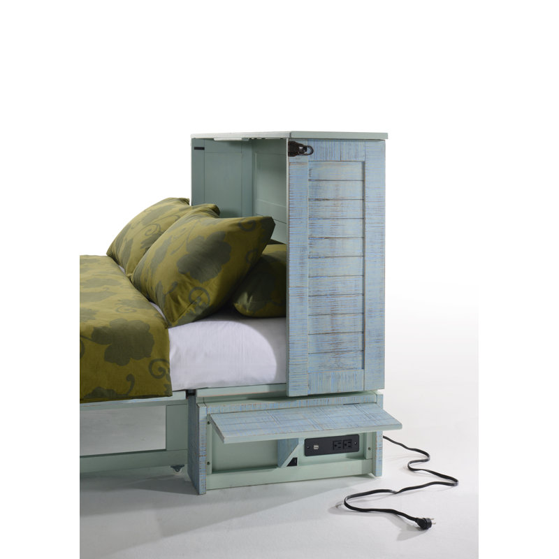 Solid Wood Murphy Storage Bed