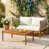 Beige Rope/Teak Frame selected