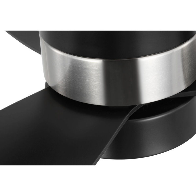52-in Three-Blade Modern Ceiling Fan, Matte Black