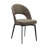 Cardale Swivel Modern Dining Chairs in Fabric Upholstery with Black Metal Legs-431487220