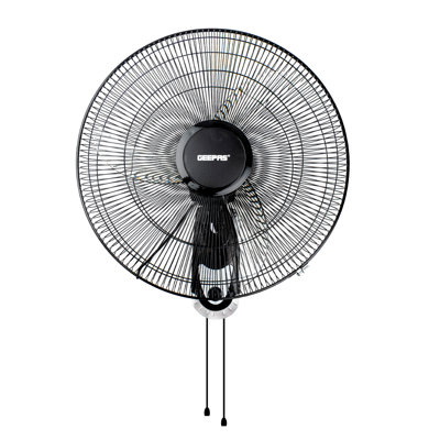 Geepas 18-inch Wall Mounted Fan | 60w Electric Cooling Fan For Home Or Office Use
