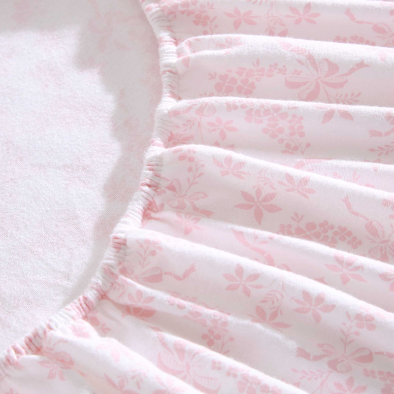Eddie Bauer Cozy Cotton Flannel Sheet Sets, King Sheet Set with 2 Pillowcases, Antoinette Pink