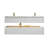 60'' Modern Solid Oak Floating Bathroom Vanity With Artificial Stone Countertop And LED Night Light-255922035