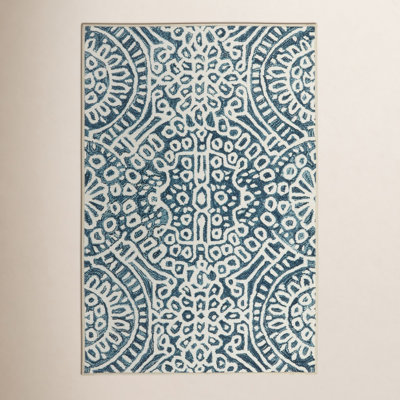 Temple Ink Machine Washable Rug
