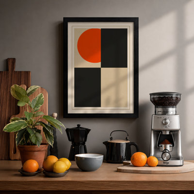 Study in Four Geometric - Framed Print