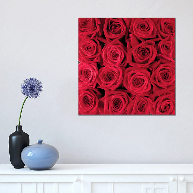 Red Rose Creation by Creatief Met Bloemen - Wrapped Canvas Print, 45.72 cm H x 45.72 cm W x 1.91 cm D
