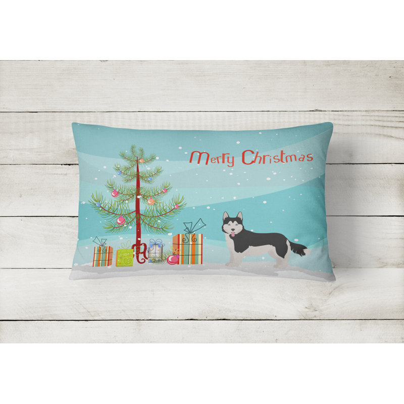  Coussin intérieur / extérieur, Croisement corgi et husky 2