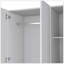 Armoire à miroir 3 portes Riverside avec deux tiroirs, quatre tablettes et une tringle-1182440770