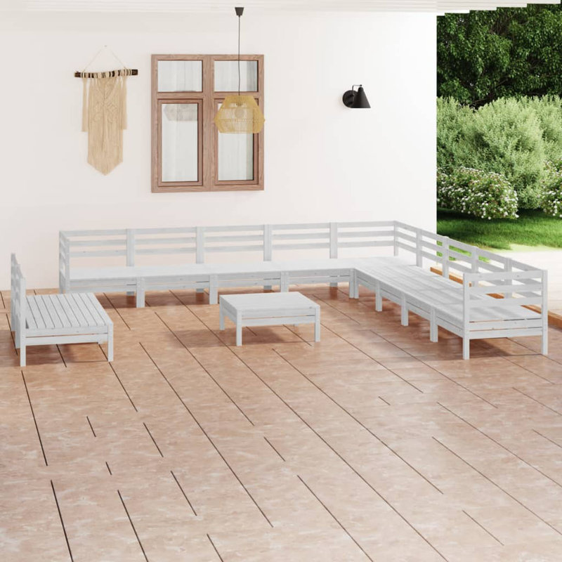 Ensemble de canapé modulaire de jardin 12 pièces vidaXL
