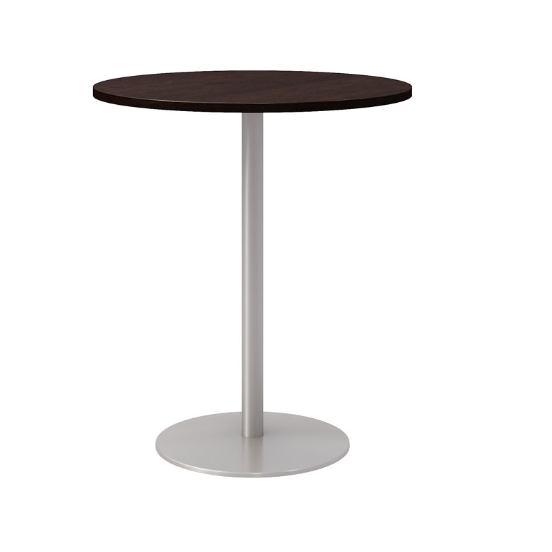 Table ronde à piédestal, Espresso, H 42 po x L 36 po x l 36 po