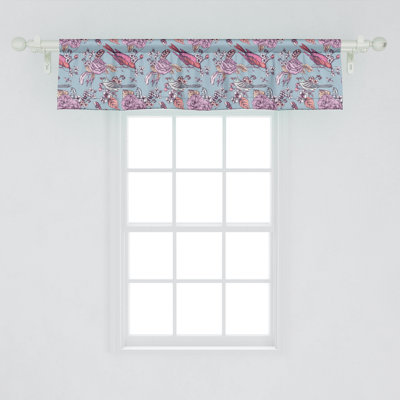 Multicolore paquet de 2 cantonnières et fleurs 54 po x 12 po Ambesonne