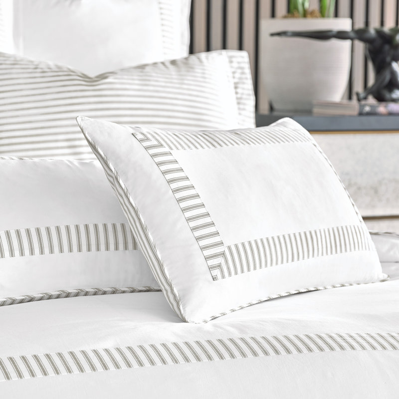 Blass Ticking Lumbar Pillow Cover & Insert, Fawn