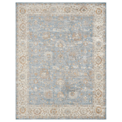 Tapis d'intérieur / performance bleu / ivoire