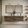 Base de meuble-lavabo mural flottant double 70 po Fresca Formosa - Base et lavabo non inclus