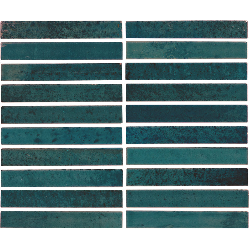 Daltile Miramo 1" x 6" Ceramic Straight Joint Wall Mosaic (10 PCS Per Carton) (8.30 SQFT Per Carton), Horizon