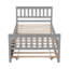 Lit simple avec lit gigogne, cadre de lit plateforme avec tête et pied de lit, pour un petit espace de vie dans la chambre à coucher, aucun sommier nécessaire-1913142725