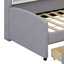  Lit plateforme tapissier simple avec rangement et tiroirs Lienke-106358448