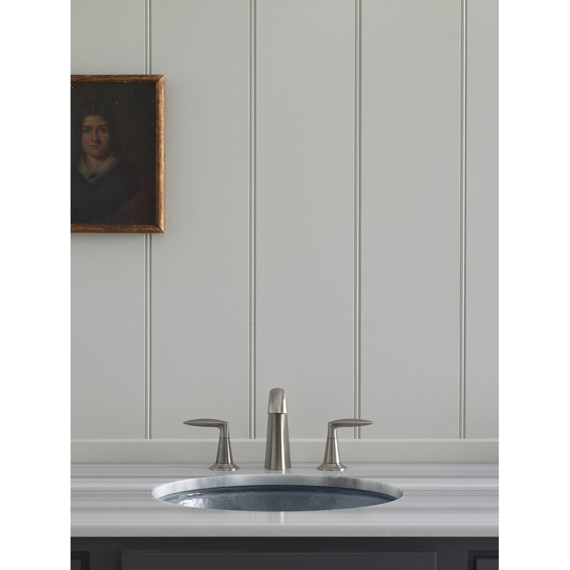 Alteo Widespread Bathroom Faucet with Drain Assembly, Vibrant Brushed Nickel