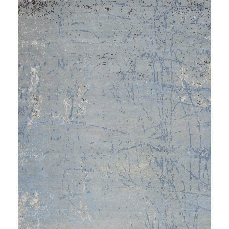 Modern Tibet Hand Knotted Area Rug, Rectangle 4' x 6'