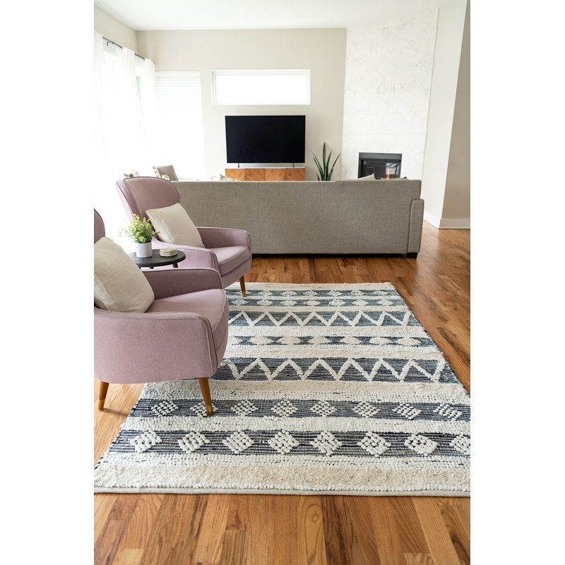 Cotton Southwestern Indoor Rug, Rectangle 10' x 14'