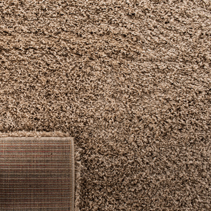 Rizco Shag Performance Solid Color Rug, Square 6'7"
