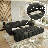 90"King Size 3-in-1 Convertible Sleeper Sofa Bed with Storage Chaise, Teddy Fabric-210991885