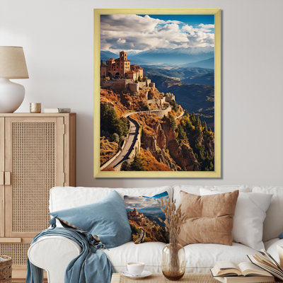 Spain Castle Sierra " Spain Castle Sierra " Color Photography Print