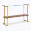 Console en verre pour le salon