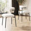 Ensemble de 2 chaises de salle à manger, chaises de salle à manger de style médiéval moderne, chaises en velours avec pieds en métal, cuisine, facile à assembler et convenant à la maison et au bureau