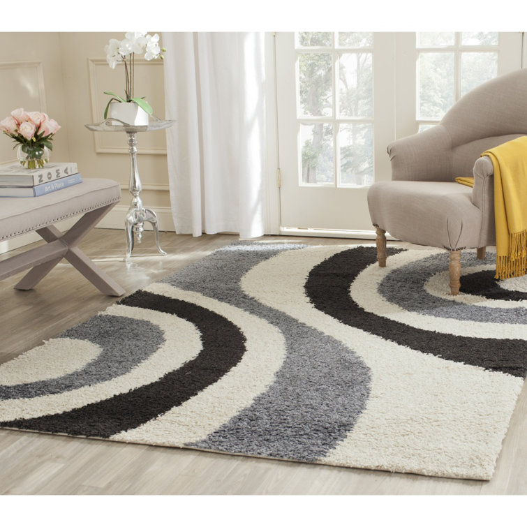 Delane Abstract Beige/Gray/Black Area Rug