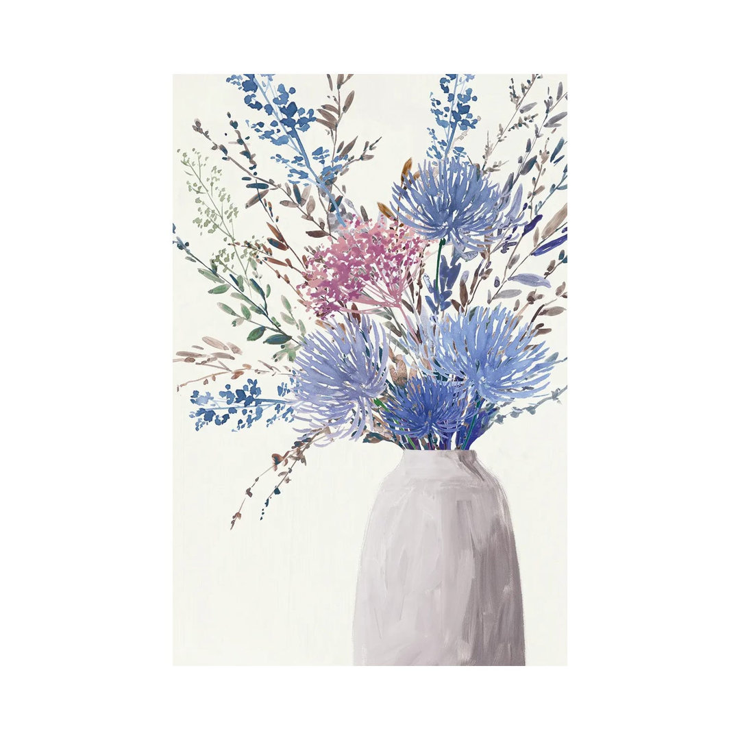 Vibrant Blooms In Subtle Vase