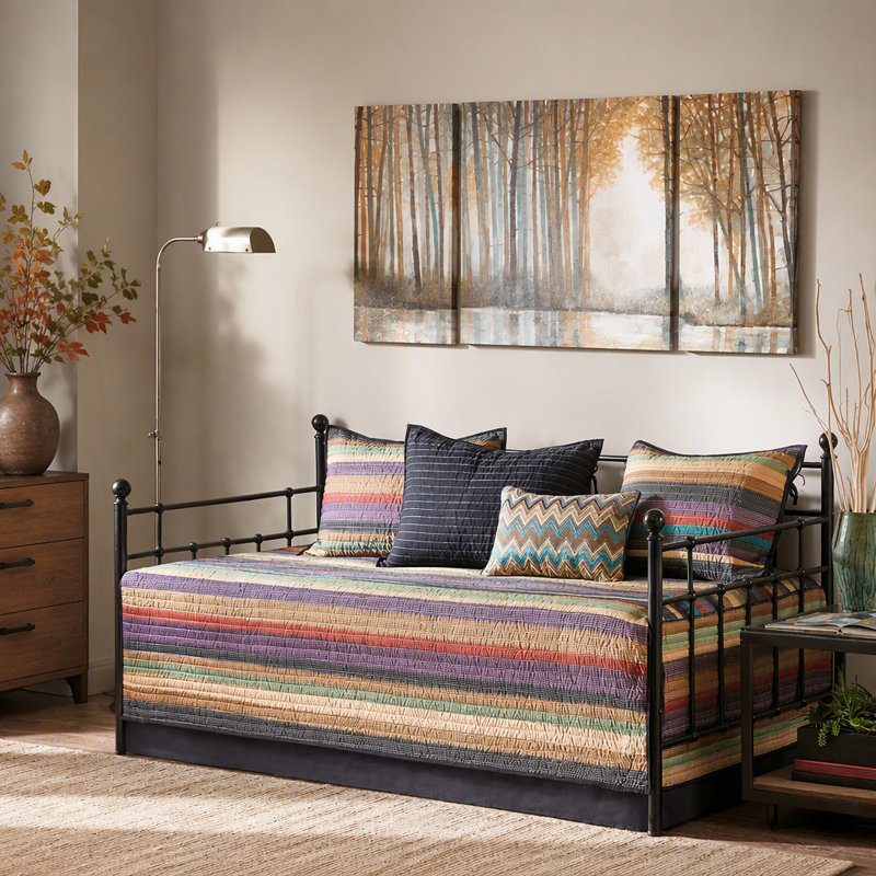 6 Piece Reversible Daybed Cover Set Multi Daybed
