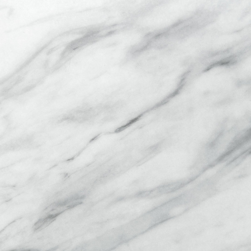White Faux Marble Top Rectangular Dining Table