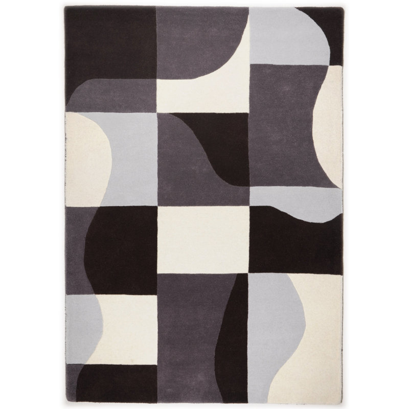 Hawaii Geometric Wool Area Rug, 70 x 140cm