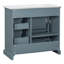 Meuble-lavabo simple 36 po avec lavabo en céramique 36 po, 2 tiroirs basculants, portes à fermeture en douceur, conception autoportante-1136485315