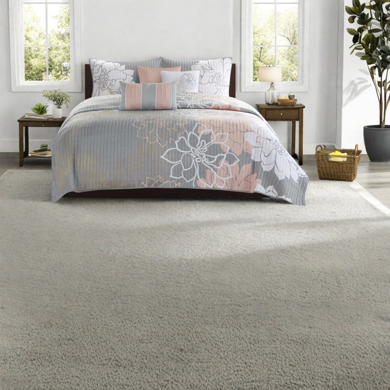 Ensembles de literie élégants à motif floral, coton réversible, décor de chambre à coucher moderne