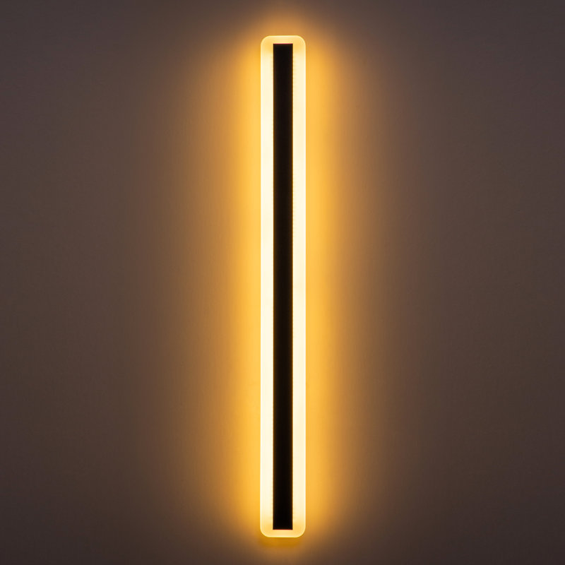 Ivy Bronx Barde Slender Sideway Outdoor LED Wall Sconce