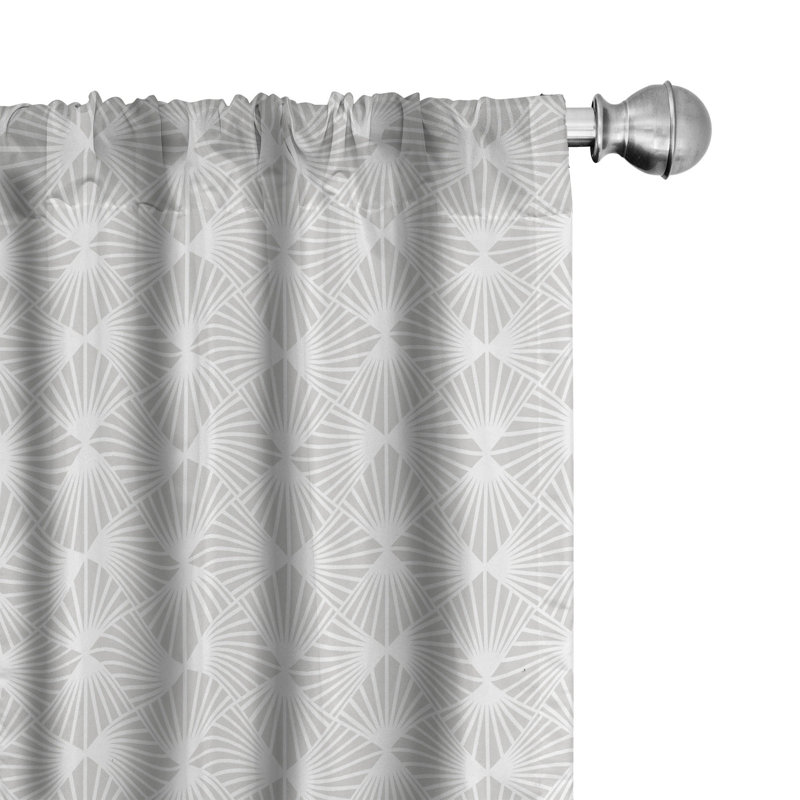 Panneaux de rideaux semi-transparents avec passe-tringle, 28 po x 95 po