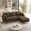 Ensemble de salon 2 pièces rembourré en velours, une chaise et un canapé modulaire-776272290-776272295