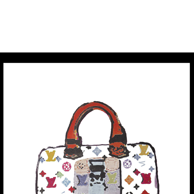 Impression encadrée de sac à main High Fashion Designer