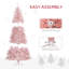 Grand sapin de Noël artificiel HOMcom 7,5 pi avec branches réalistes-226648918-226648917